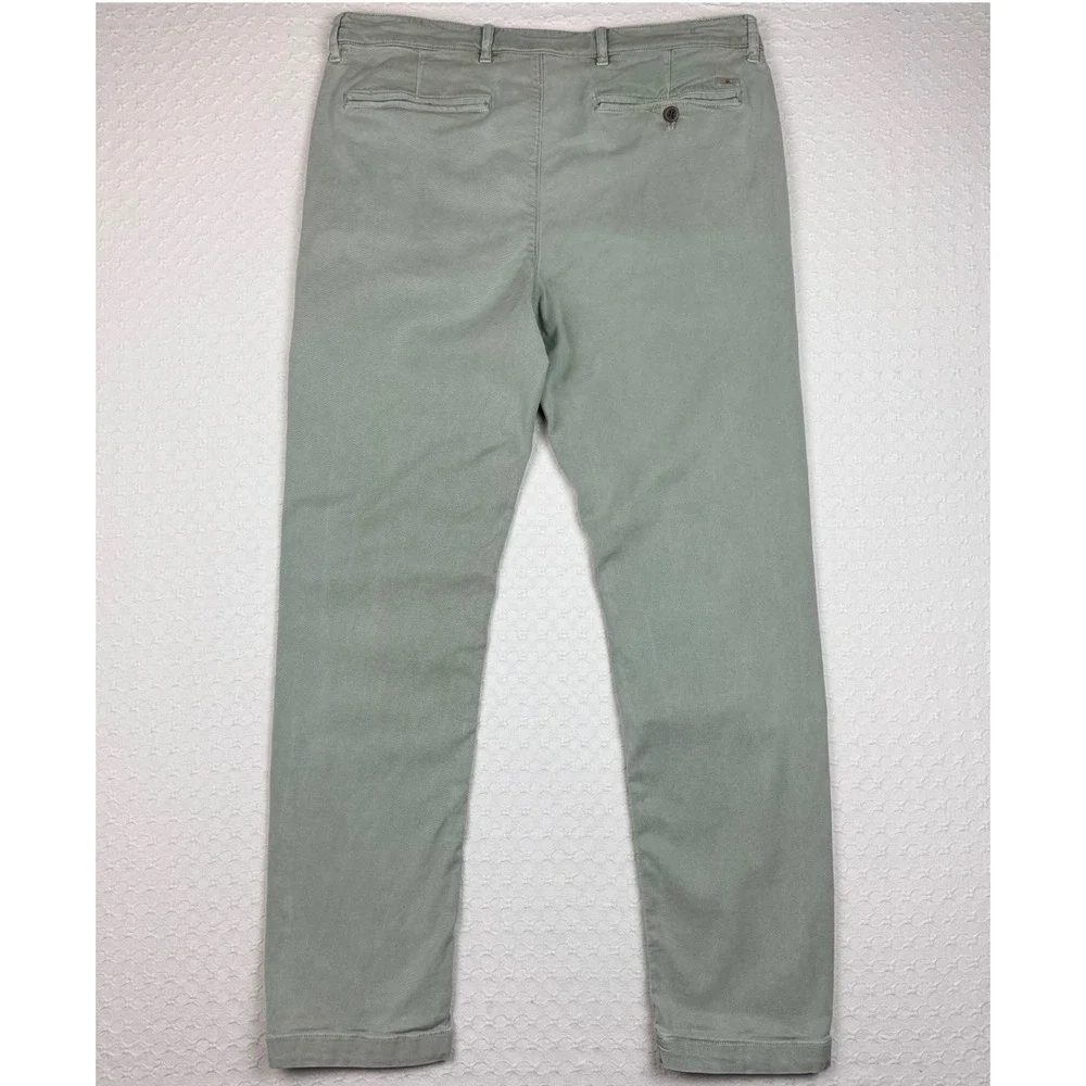 Faherty Coastline Premium Chino Tailored Fit Men 34x32 (fit 34x30) Green Stretch